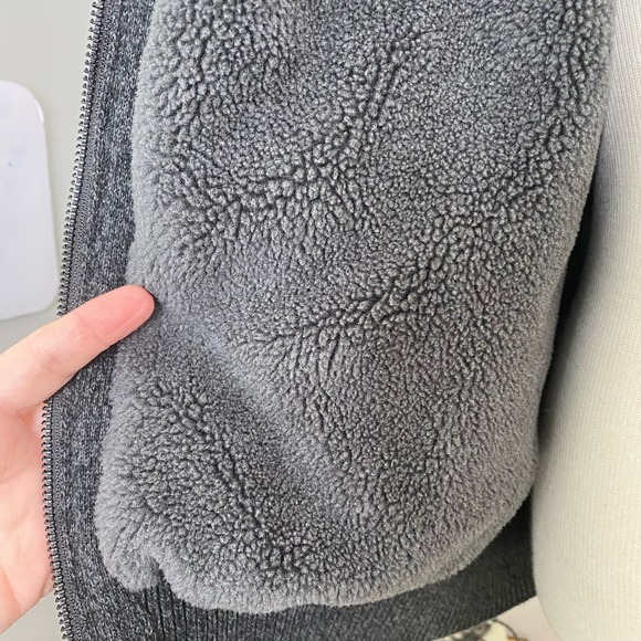 Emanuel Ungaro gray fleece lined zip front sweater XXL - Picture 7 of 11